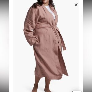 Parachute, 100% Linen Unisex Robe, Clay, EUC.